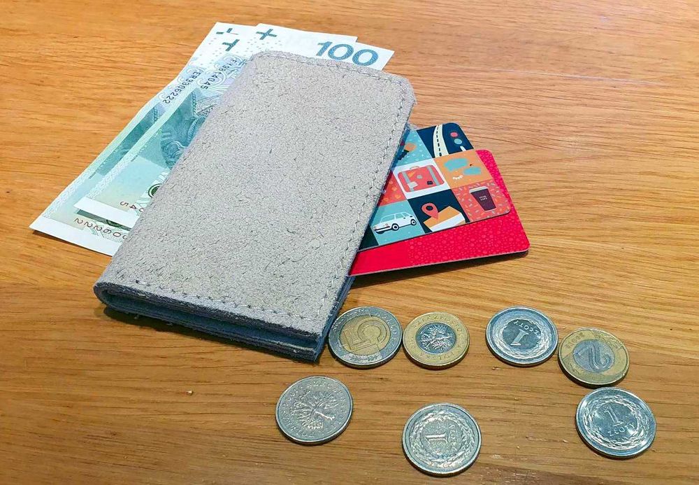 Portfel Portmonetka M3 - skóra hand made city-wallet - tani prezent