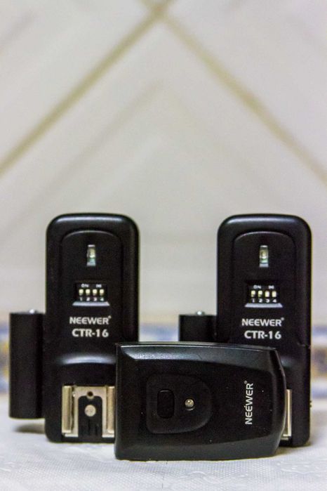 Kit Disparadores Remotos para Flash Neewer CTR-16 – 100% Funcionais