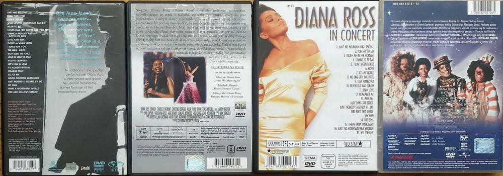 Diana Ross – płyty CD + DVD koncerty