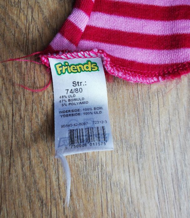 Kominiarka wełniana wool friends rozmiar 74-80 cm, 6-12 miesięcy