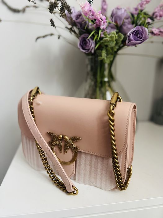 Pinko love bell torebka damska jasnk rozowa