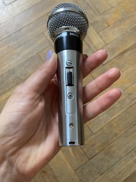 Mikrofon Shure 565SD srebrny tzw papieski stan bardzo dobry