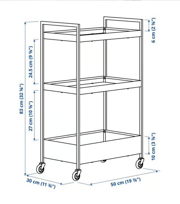 NISSAFORS IKEA biały wózek