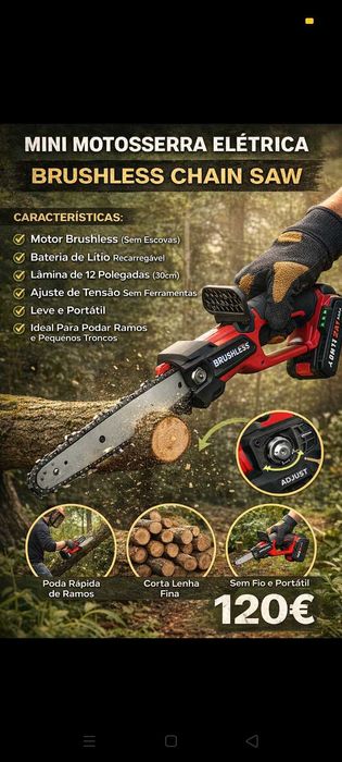 Mini serra Bateria 120€. Oportunidades