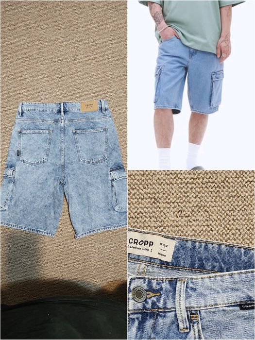 Джинсові шорти карго CROPP р.32 W 450 грн.