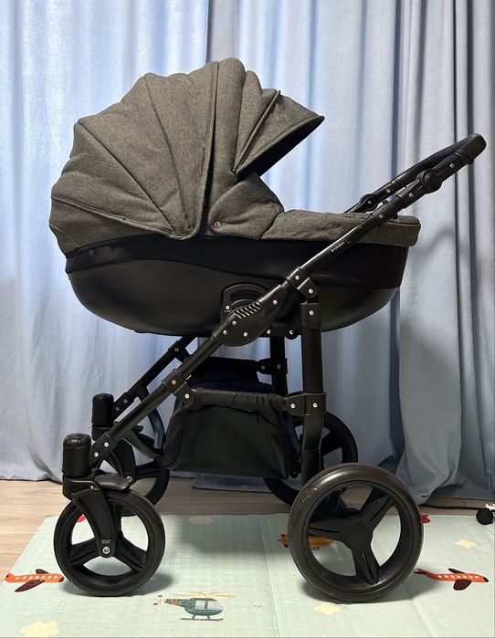 Універсальна коляска 2 в 1 - Angelina Discovery Evolution (Сірий)