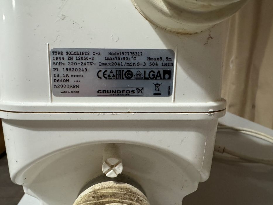 автоматическая канализационная установка  Grundfos Sololift2 C-3