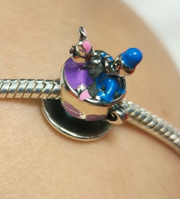 Zawieszka Charms do bransoletki Kaczor Donald i Daisy Disney