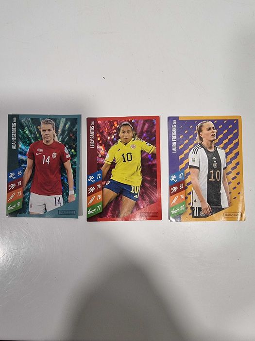 Cartas de futebol feminino Panini Mcdonald's