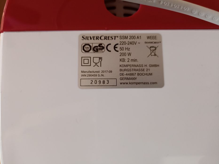 Lidl Silver Crest urządzenie do sorbetów nowe