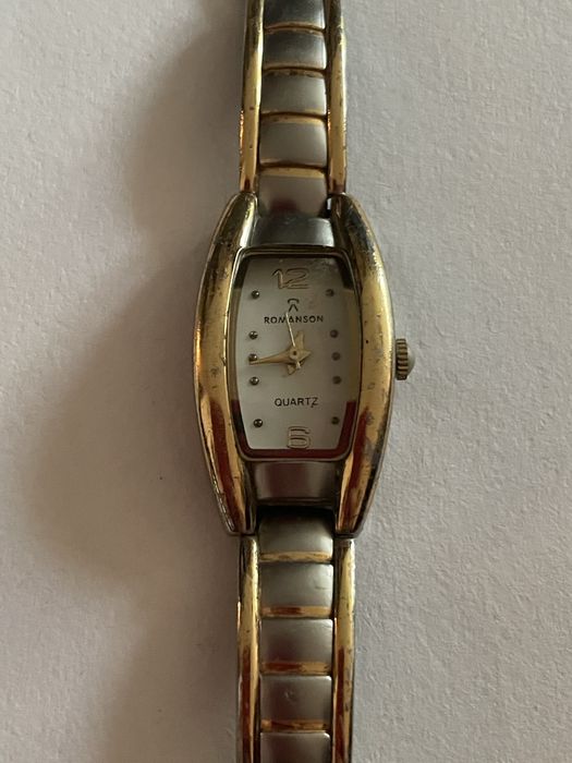 Elegancki zegarek damski Romanson RM2713L | Pozłacany 23K Gold