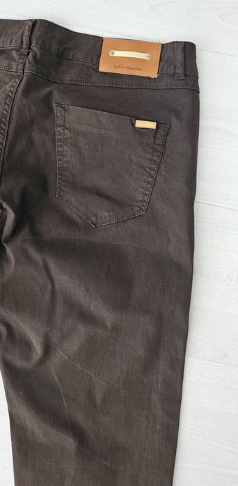 ZARA czekoladowe jeansy roz 42