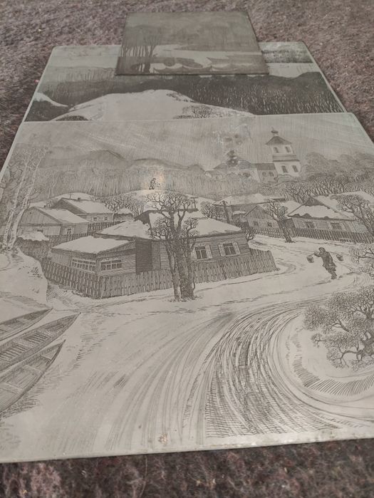 Офорт .гравюры .