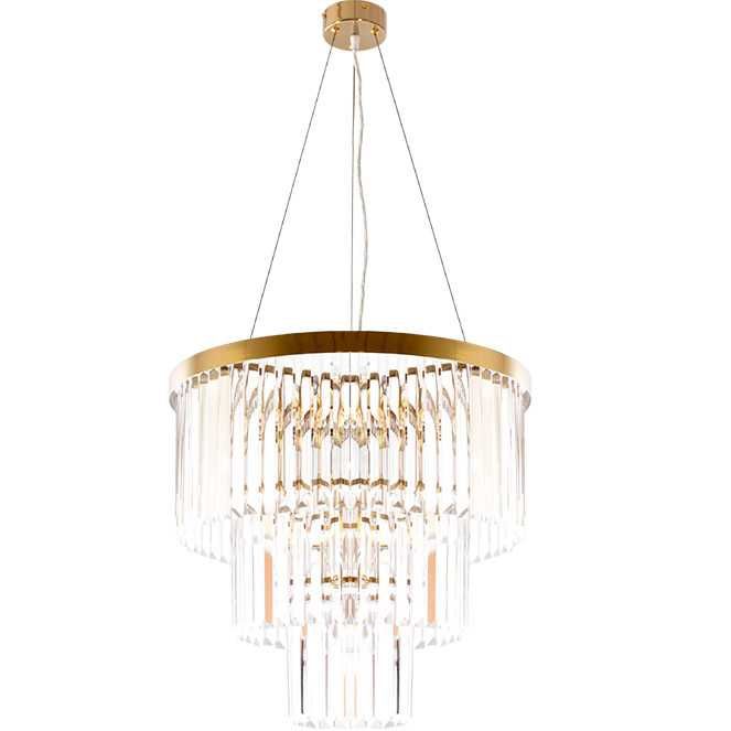 Candeeiro suspenso led em cristal estilo clássico *novidade*