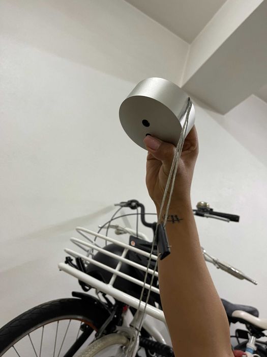 PRECO REDUZIDO - 3 Luminárias de Vidro Branco Italianas