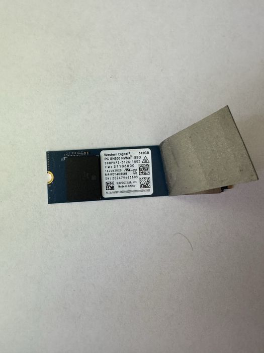 SSD M.2 NVMe 512GB Western Digital SN530 (2280) Накопитель WD