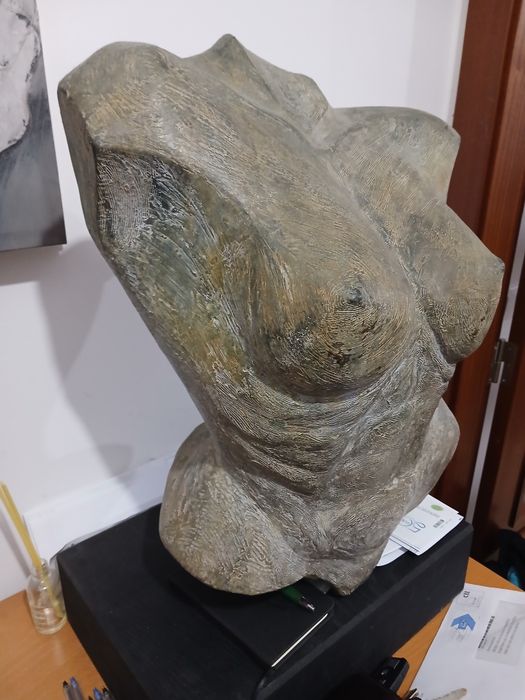 Par de estátuas de bronze maciço por profissional