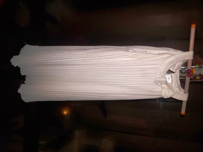 Vestido C&A, tecido chiffon, Tam.7-8 anos - Como Novo Portes incluidos