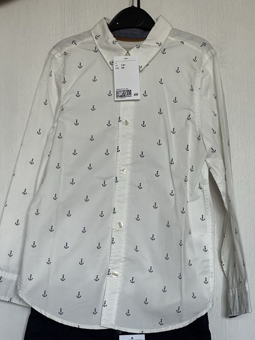 H&M 7-8 рубашка та чіноси