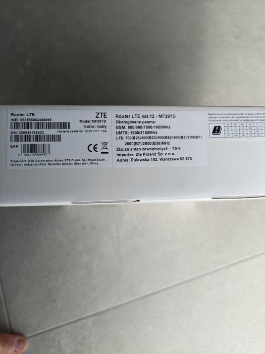Nowy Router ZTE MF297D T-Mobile | Fabrycznie zapakowany | Poznań