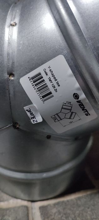 União Y para condutas extração de ar AC