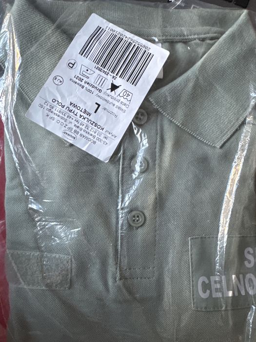 Koszulka Polo mietowa Sluzba Celno skarbowa  rozmiar L