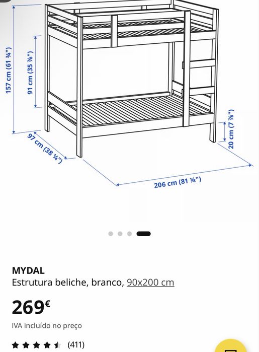 Cama beliche Mydal