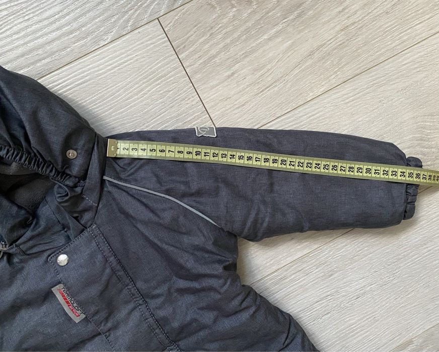 Зимовий графітовий комбінезон з опушкою DoRechi (розмір - 80 см)