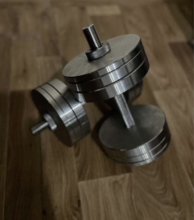 Гантелі металеві від виробника Гантель 12 кг доставка стальные гантели