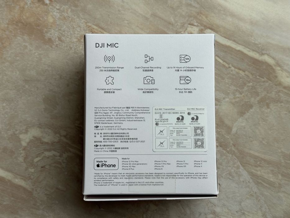 Dji mic мікрофонна радіо система
