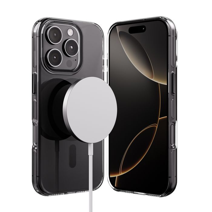 Etui do iPhone 16 Pro Max MagSafe Crong Clear MAG Pro czarny