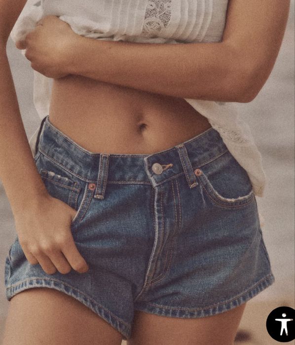 Джинсові шорти зара zara 36