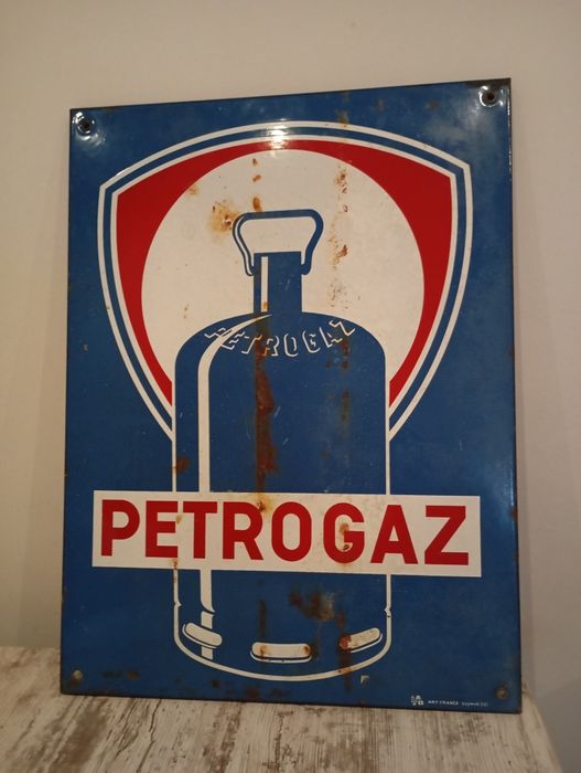 Chapa esmaltada antiga