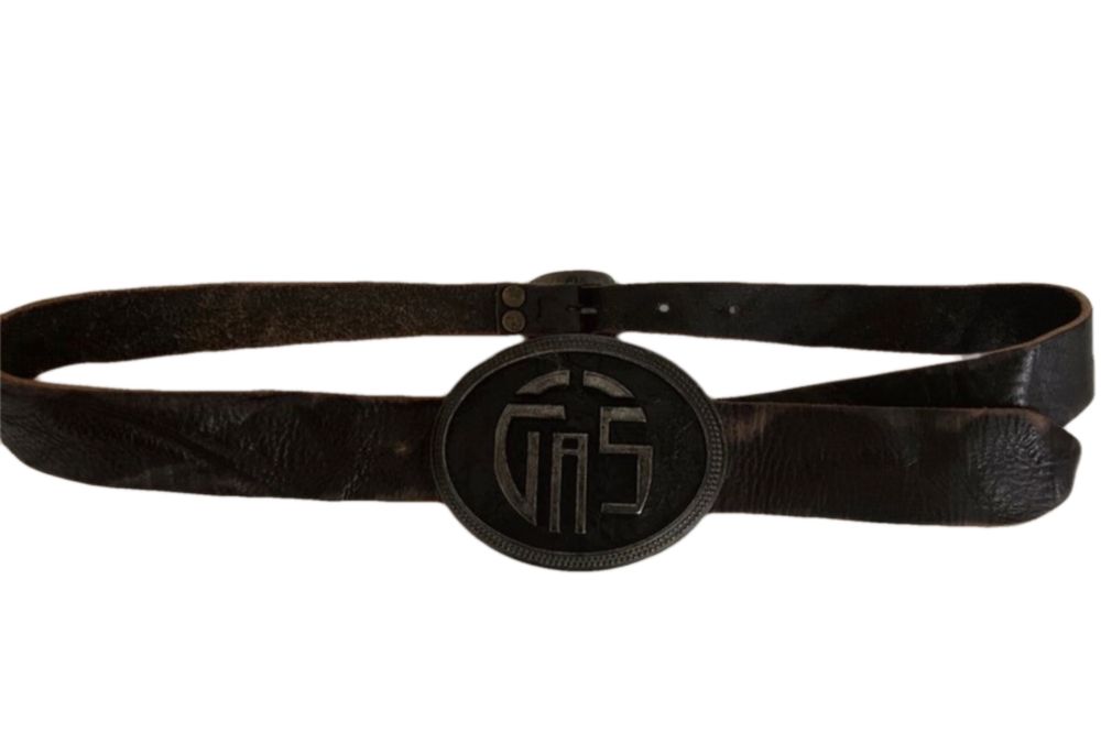 Cinto pele preto Gas