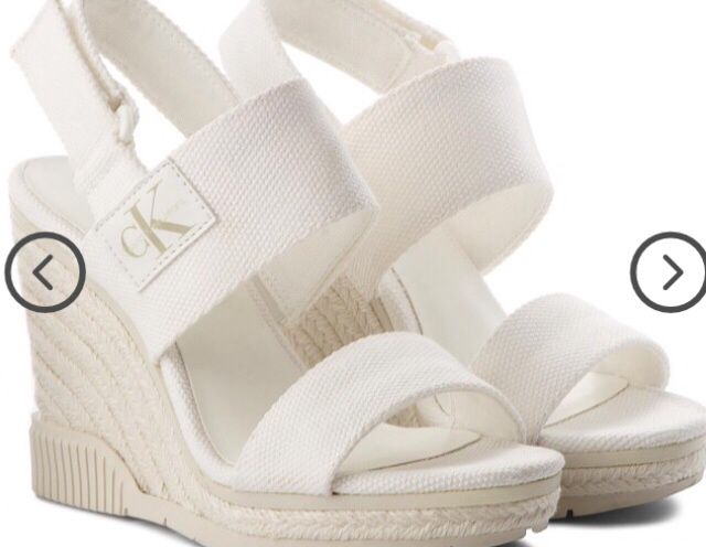 Oryginalne Calvin Klein 40/26 espadryle biale