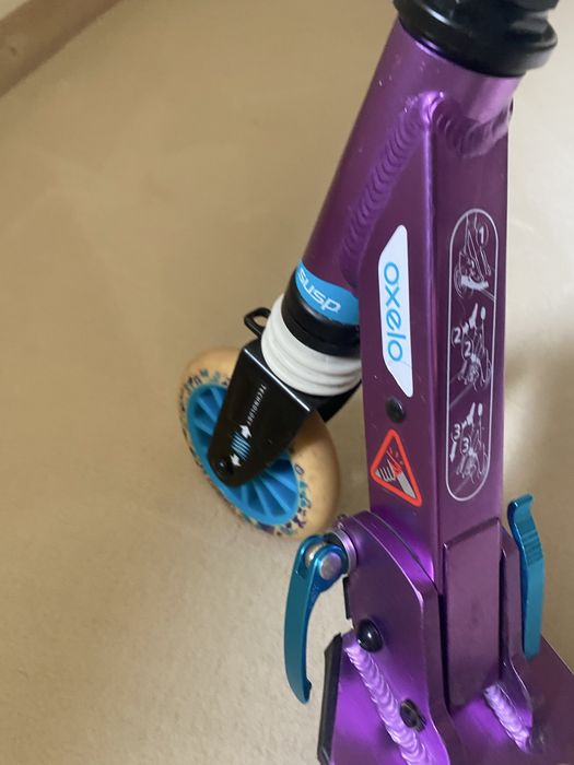 Hulajnoga Oxelo Scooter Play 6 Purple White 6-9 lat