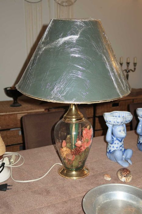 Antiguidades estátuas candeeiros vintage