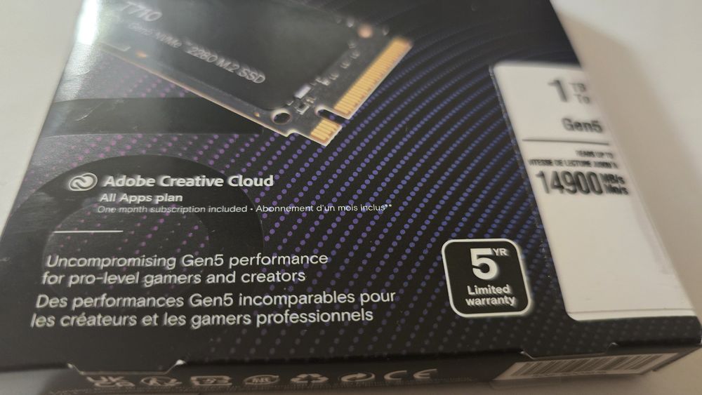SSD Micron Crucial T710 Gen5 1TB