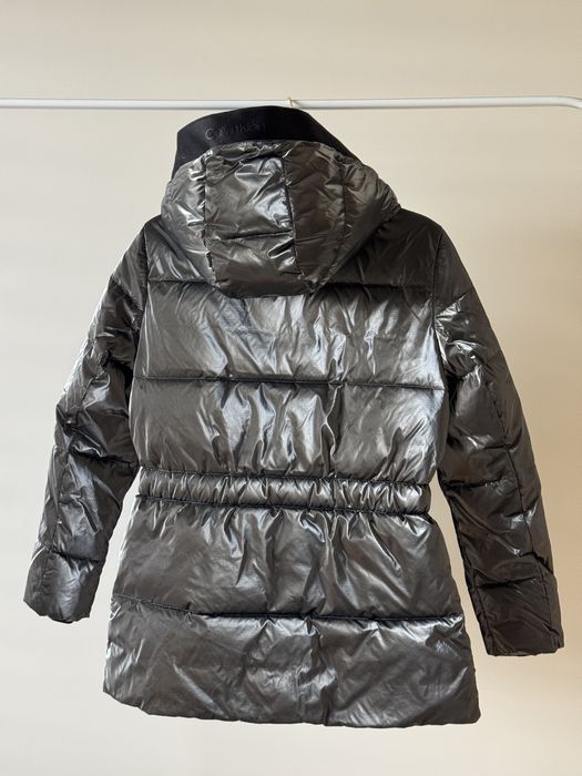 Kurtka zimowa Calvin Klein XS srebrna