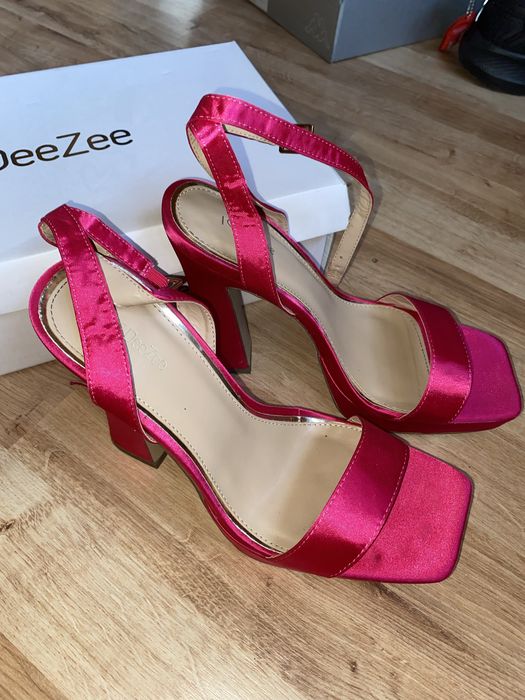Sandały szpilki 40 fuksja róż deezee