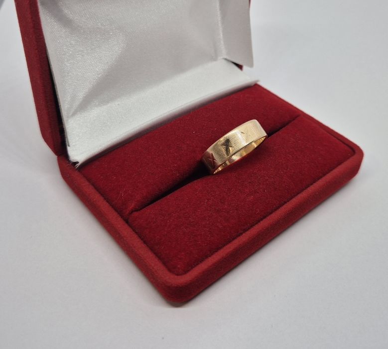 Obrączka złota 4,19 g, złoto 14 KT, Komis Jasło Czackiego