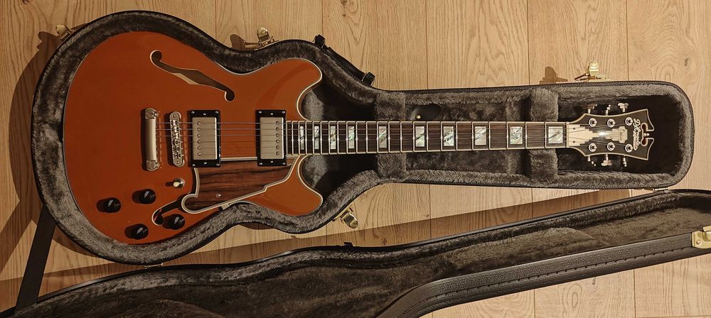 DAngelico Deluxe Mini DC Rust Limited Edition