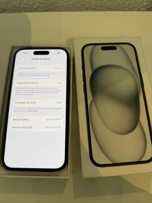 iPhone 15 com caixa