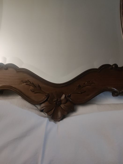 Espelho rústico em madeira 1,10x70