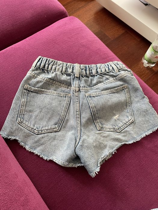 Super spodenki jeansowe Zara dziewczece r134/9