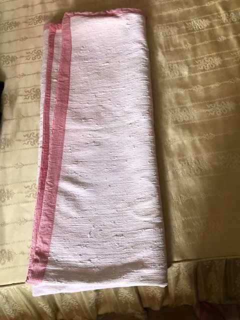 Manta tradicional de trapos em algodão, artigo artesanal vintage