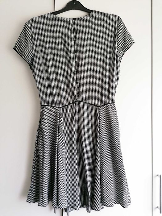 Vestido Clássico Pied de Poule Zara
