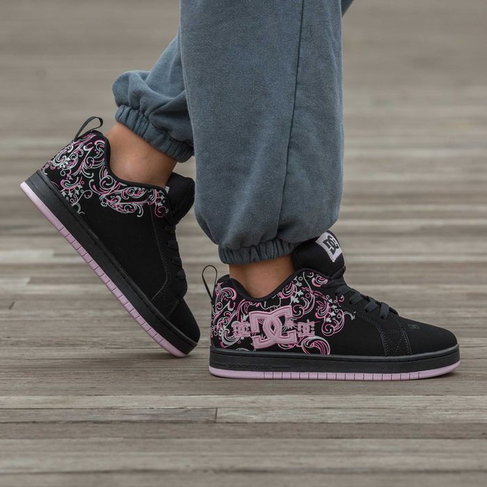 Женские кроссовки DC Court Graffik Black Pink Sabbath 36-41 Новинка!