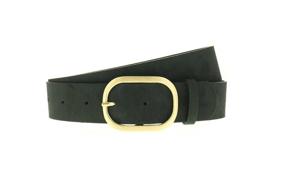 Czarny skórzany zamszowy pasek damski szeroki 4 cm polski producent kolory