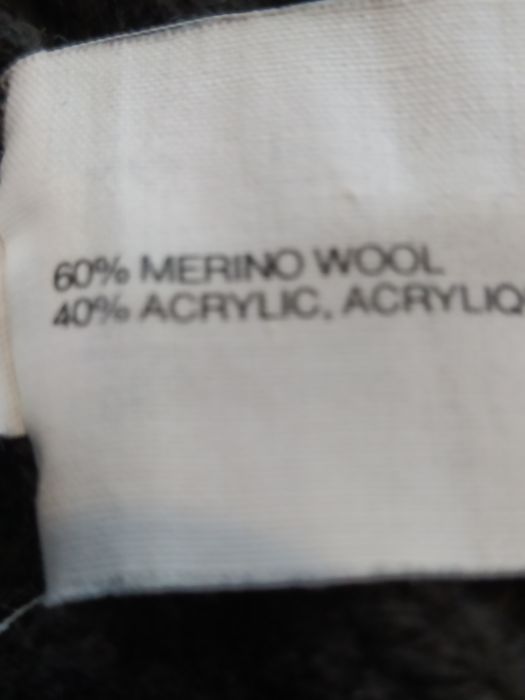 Brązowy wełniany golf merino XL
